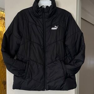 Puma Black Quilted Jacket